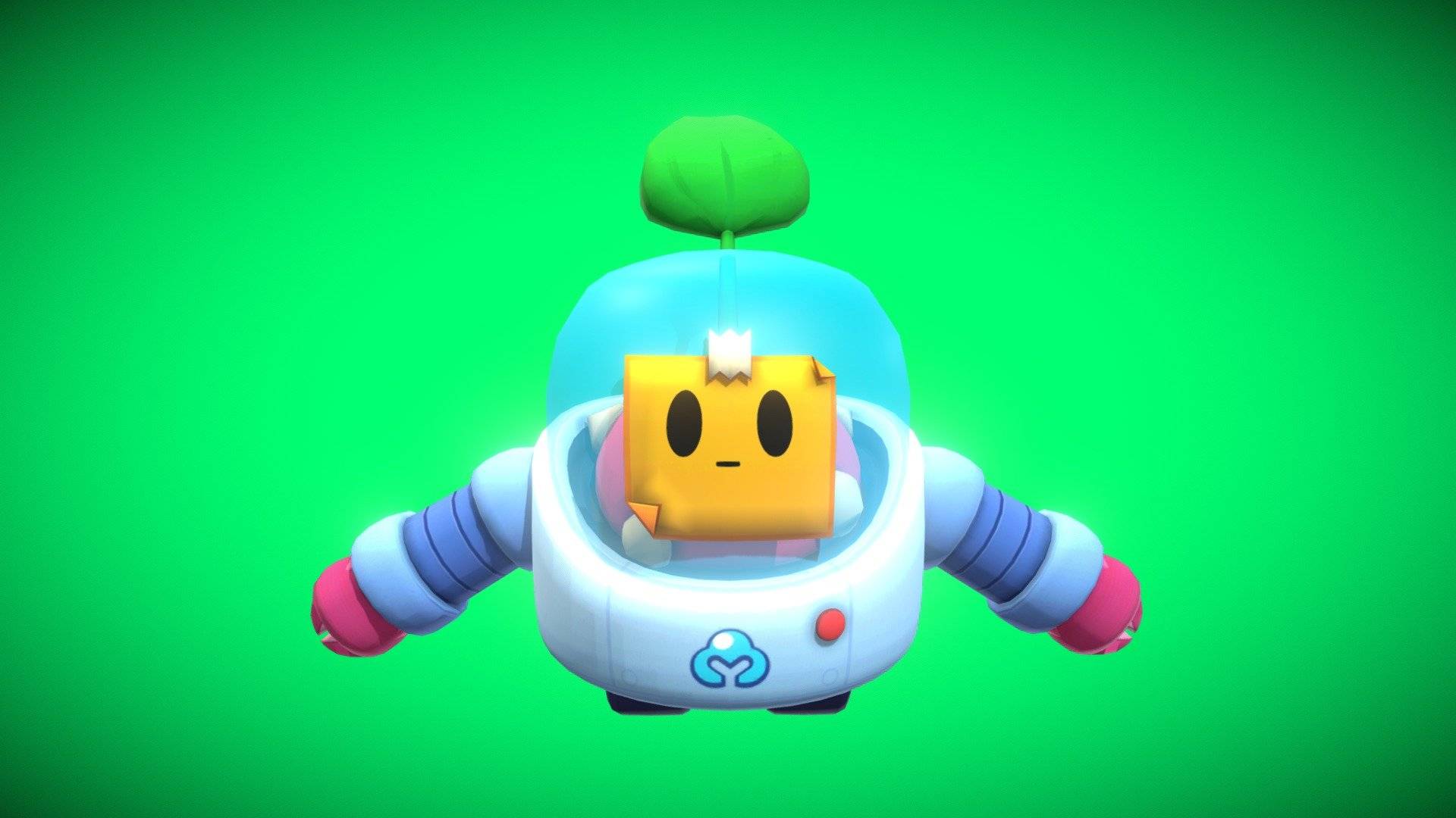 Лепим Спраута из игры Brawl Stars.