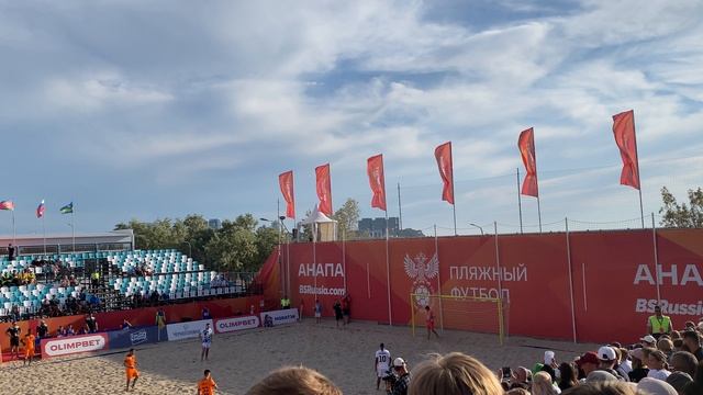 АНАПА КРАСНОДАР ПЛЯЖНЫЙ ФУТБОЛ 1 ТАЙМ
