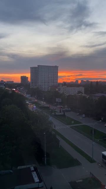 Когда #закат впечатляет 🌆#sunset #ночь