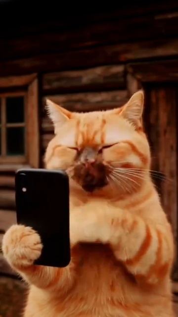 Грязный рыжий кот