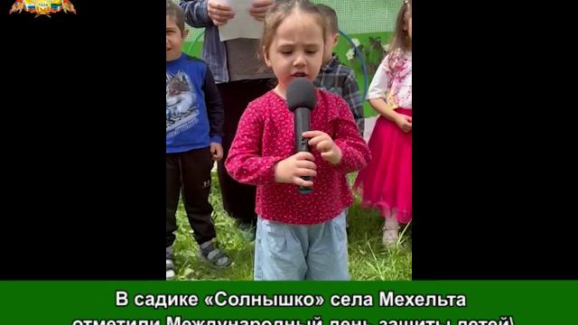 В садике «Солнышко» села Мехельта отметили Международный день защиты детей