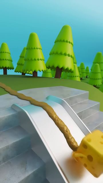 Uh-Oh! 💩 Sliding Down Trouble! 😂🧀