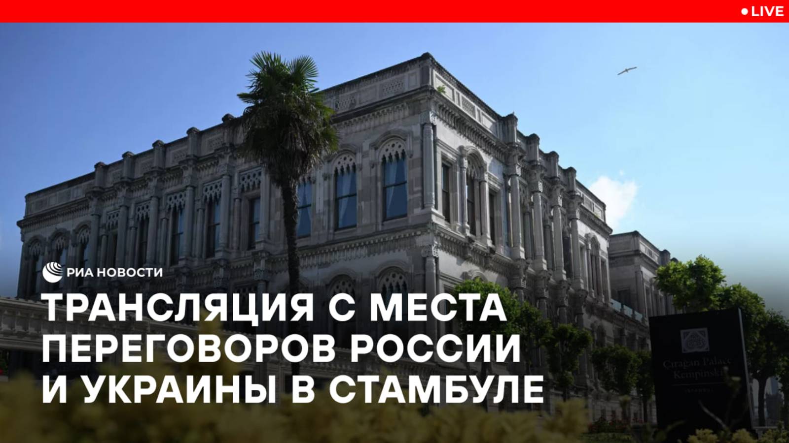 Трансляция с места переговоров России и Украины в Стамбуле