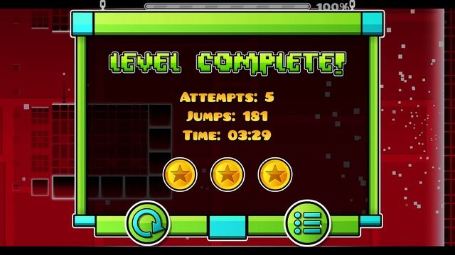 Geometry Dash все изи уровни на все монеты