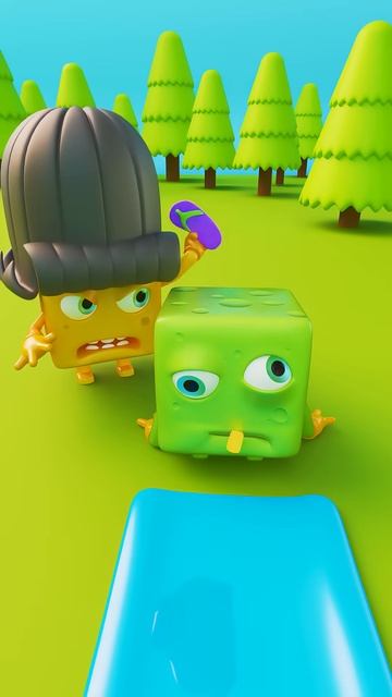 Mom vs. Zombie： The Ultimate Slide Attack! 🧀🧟♂️🤣