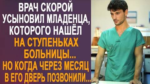 Врач скорой усыновил младенца, которого нашёл на ступеньках больницы... Но когда через месяц в его..
