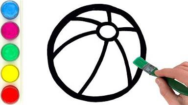 Рисуем мяч. Детям и начинающим