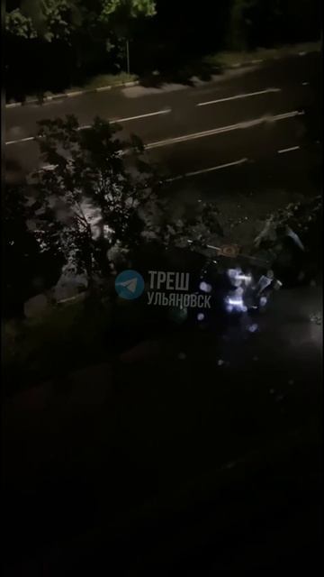 «Сегодня ночью неадекватный водитель снёс дерево на Проспекте Гая 13. Похоже водитель был пьян»  👍
