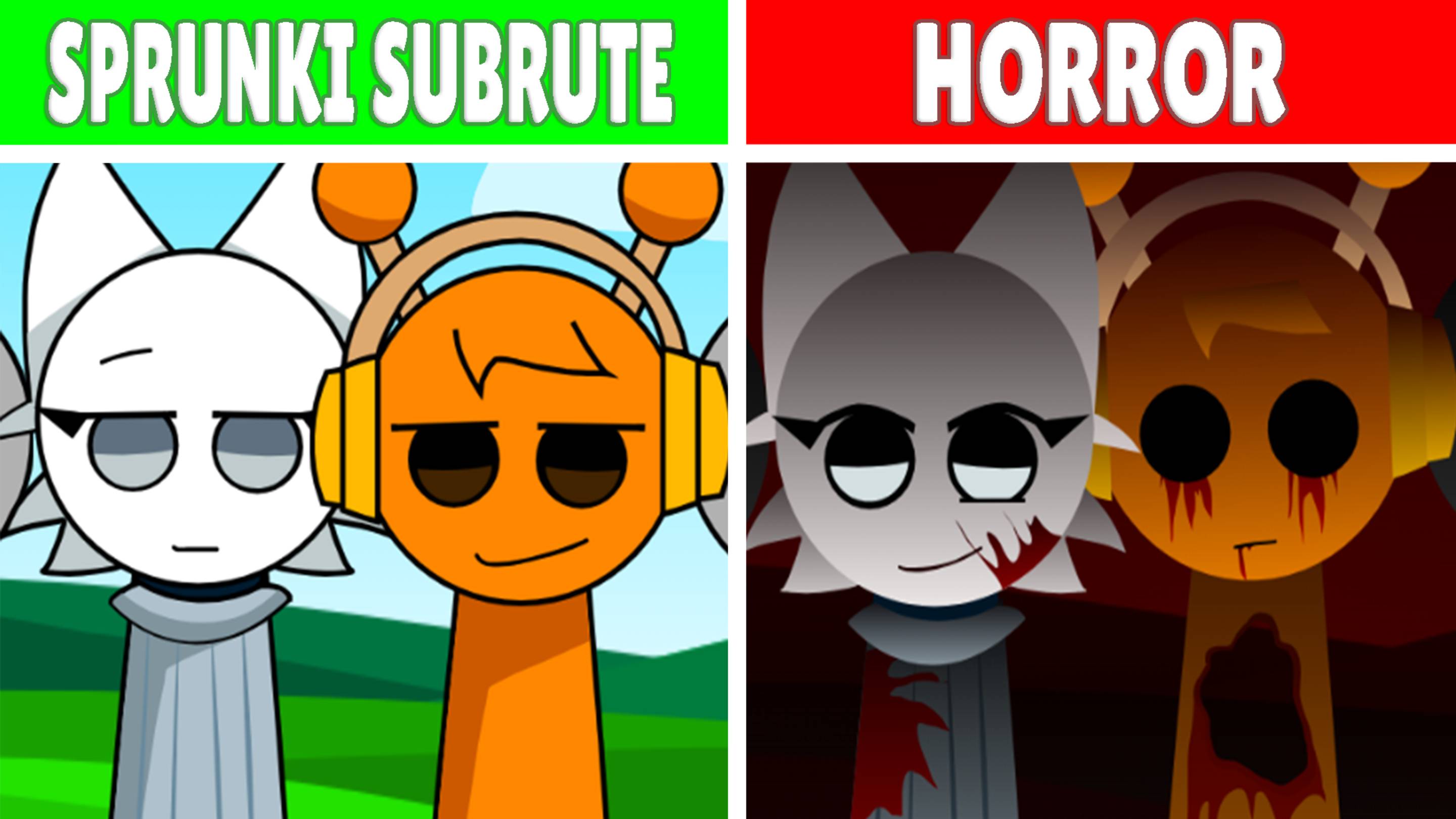 Incredibox Sprunki Subrute - Normal VS Horror | Новый мод!
