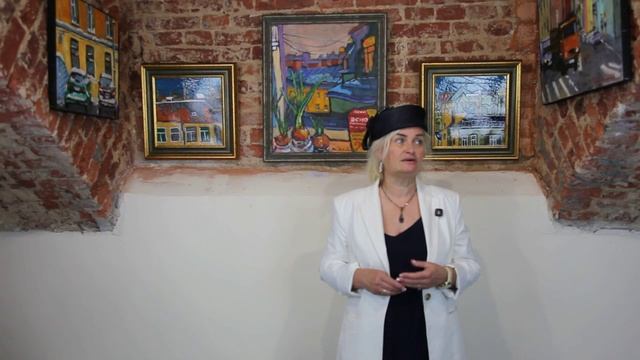 Лариса Резниченко. Интервью на выставке "Петербург-Париж"
