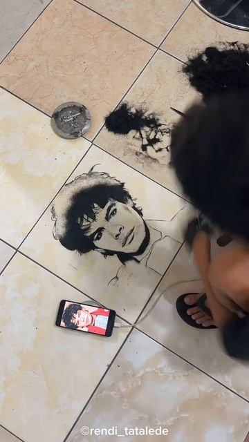 Making art of hair #shortsvideo