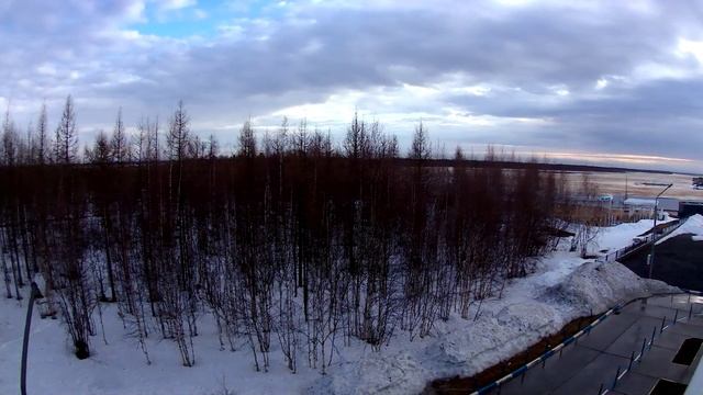 31 мая 2025 Тарко-Сале, белые ночи. Timelapse.