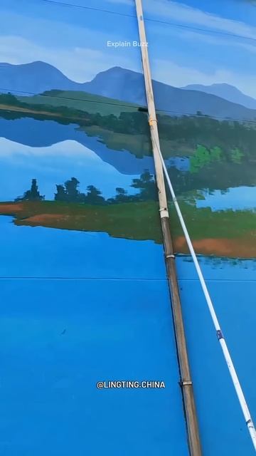 Man's Amazing Roof Paintings #shortsvideo
