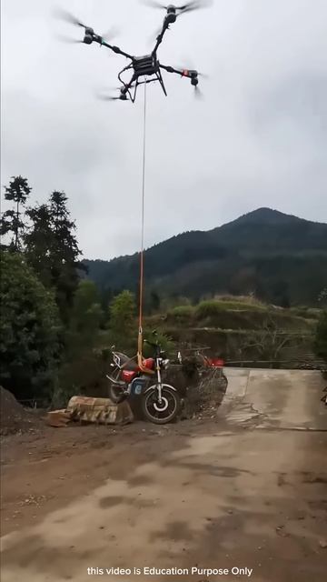 Bike flew over a drone #shortsvideo