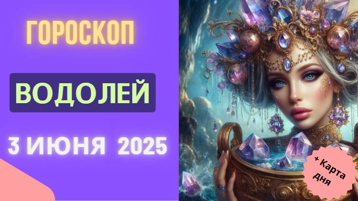 ♒ ГОРОСКОП НА СЕГОДНЯ 3 ИЮНЯ 2025: ВОДОЛЕИ, ВАШИ ИДЕИ ИЗМЕНЯТ МИР!