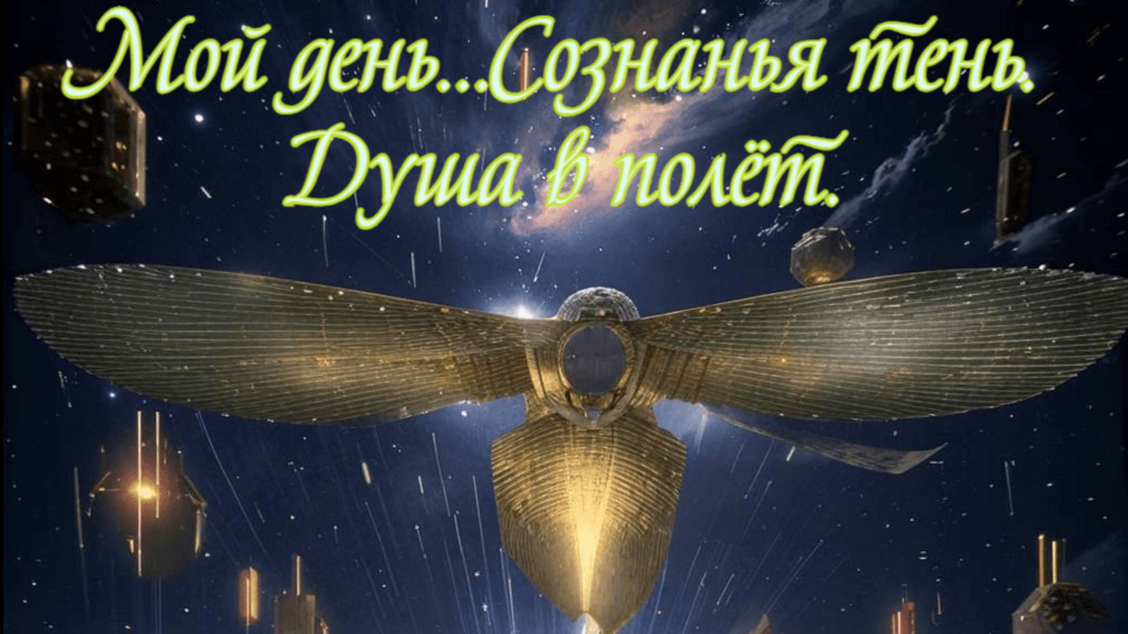 Мой день… Сознанья тень.  
Душа в полёт. Премьера песни!
