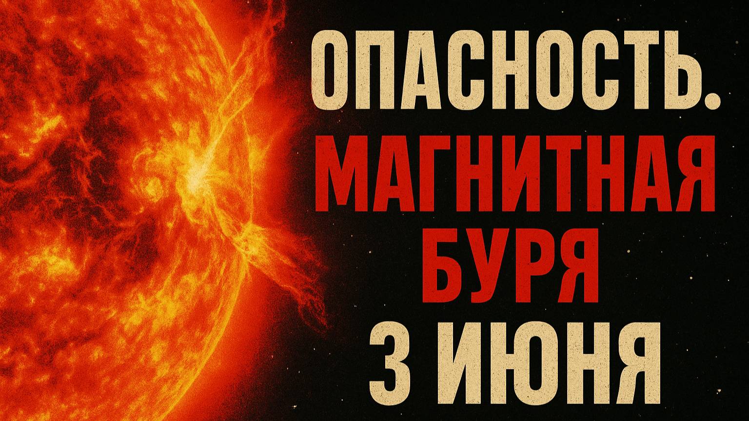 ОСТОРОЖНО. СИЛЬНЫЙ МАГНИТНЫЙ ШТОРМ  3 ИЮНЯ 2025!