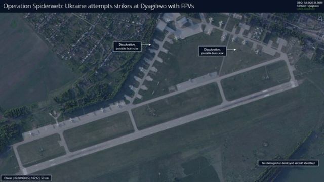 ‼️🇷🇺🇺🇦 Повреждений нет: Западные СМИ публикуют спутниковые снимки авиабазы Дягилево после атаки