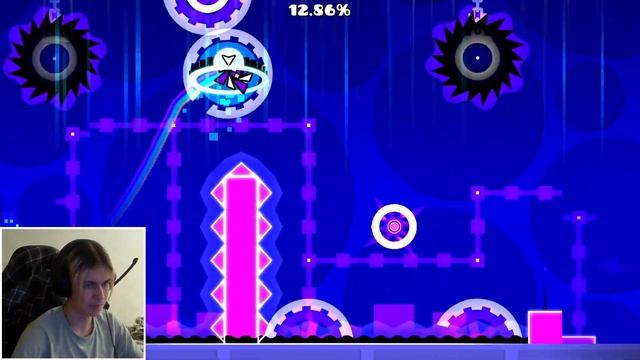 ПЕРВЫЙ МЕДИУМ ДЕМОН! Electrodynamix V2 | Geometry Dash [8]