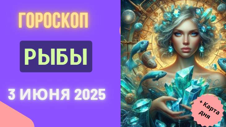 ♓ ГОРОСКОП НА СЕГОДНЯ 3 ИЮНЯ 2025: РЫБЫ, ВАША ИНТУИЦИЯ НА ВЫСОТЕ!