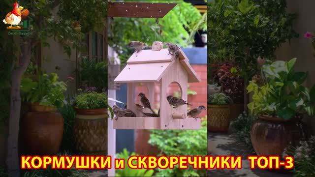 Кормушки и скворечники своими руками для птиц ТОП-3 (32) 🪚🪛🔨 Идеи для дачи и сада пошагово ❣️