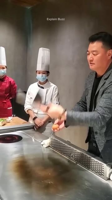 Man Teaches Staff to Make Name Omelettes #shortsvideo