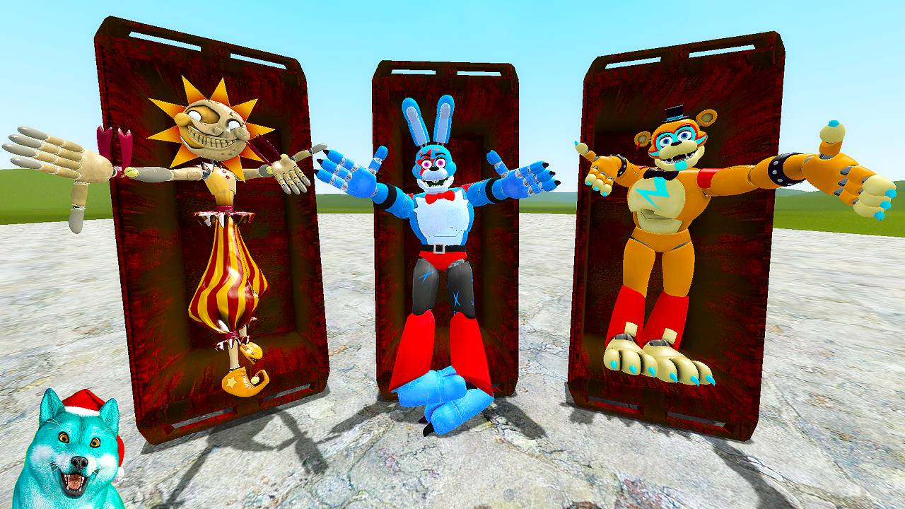 Что случилось у фнаф 9 аниматроников в гаррис мод! fnaf garry's mod