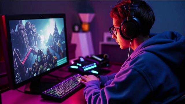 Заставка «сетка» для геймерского YouTube-канала — сделано в Clipchamp
