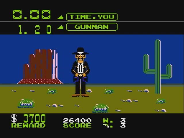 Wild Gunman Dendy. Прохождение.