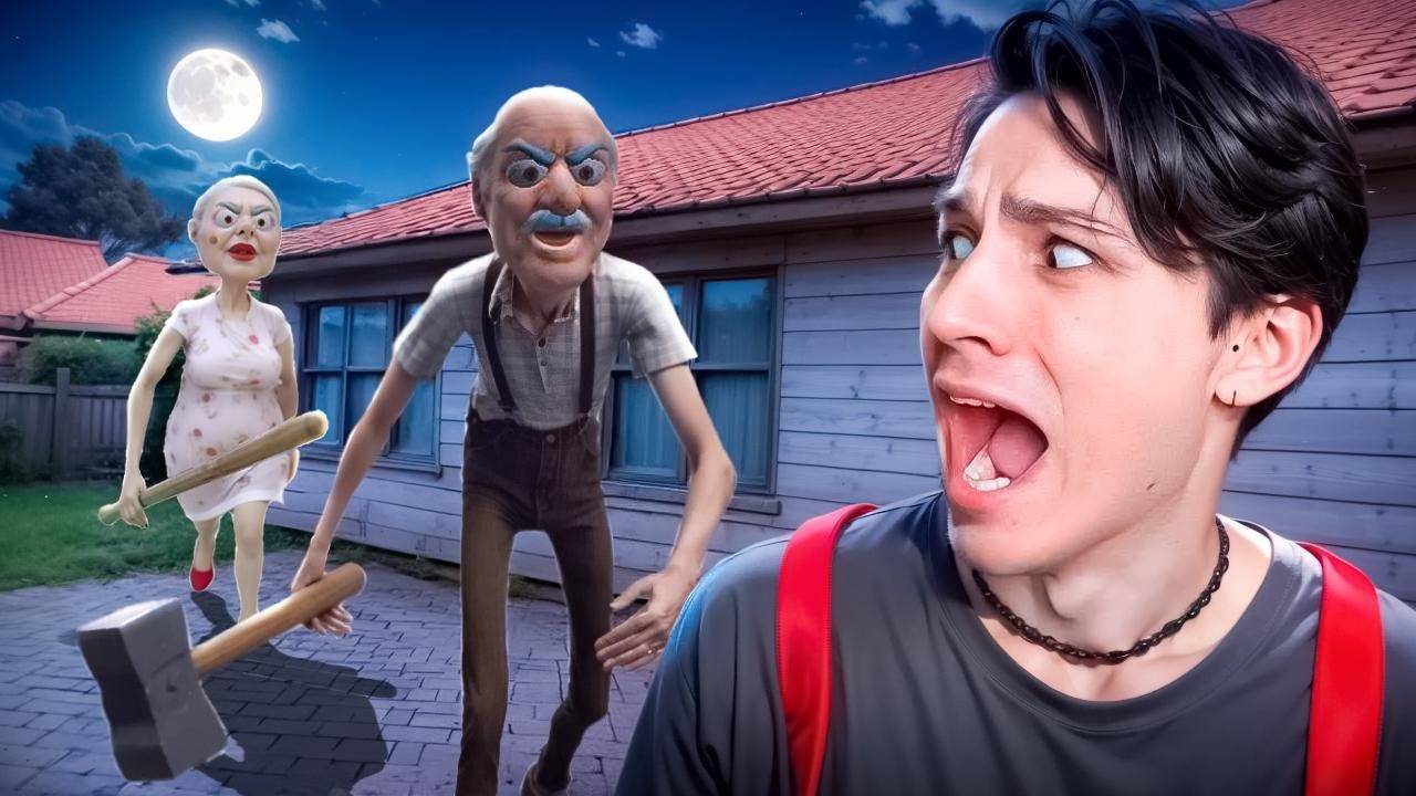 ДЕД ЛЮДОЕД ХОЧЕТ СКУШАТЬ НА ОБЕД (Меня)!😱 Grandpa And Granny Home Escape
