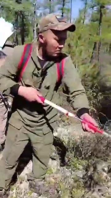 Тушение пожара в Сохондинском заповеднике