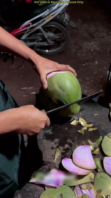 Why is this coconut pink from inside #shortsvideo