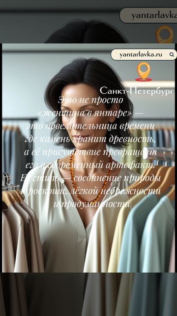 Это не просто «женщина в янтаре» — это повелительница времени где камень хранит древность,