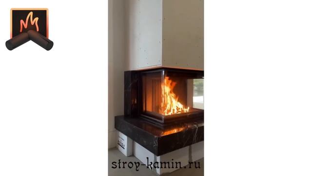 Загородный дом с современным дровяным камином АСТОВ П3С 8457 на берегу озера, в Подмосковье