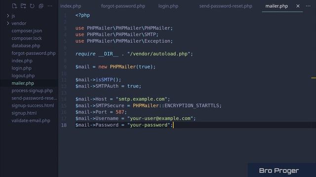 👨💻 Сбросить пароль с помощью PHP + MySQL | Bro Proger