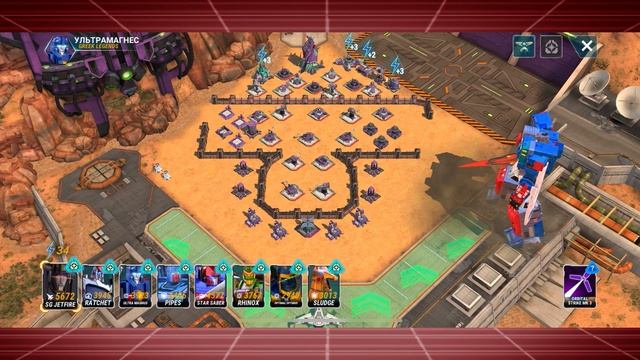Transformers Earth Wars: SG Jetfire Vs. УЛЬТРАМАГНЕС (Greek Legends)