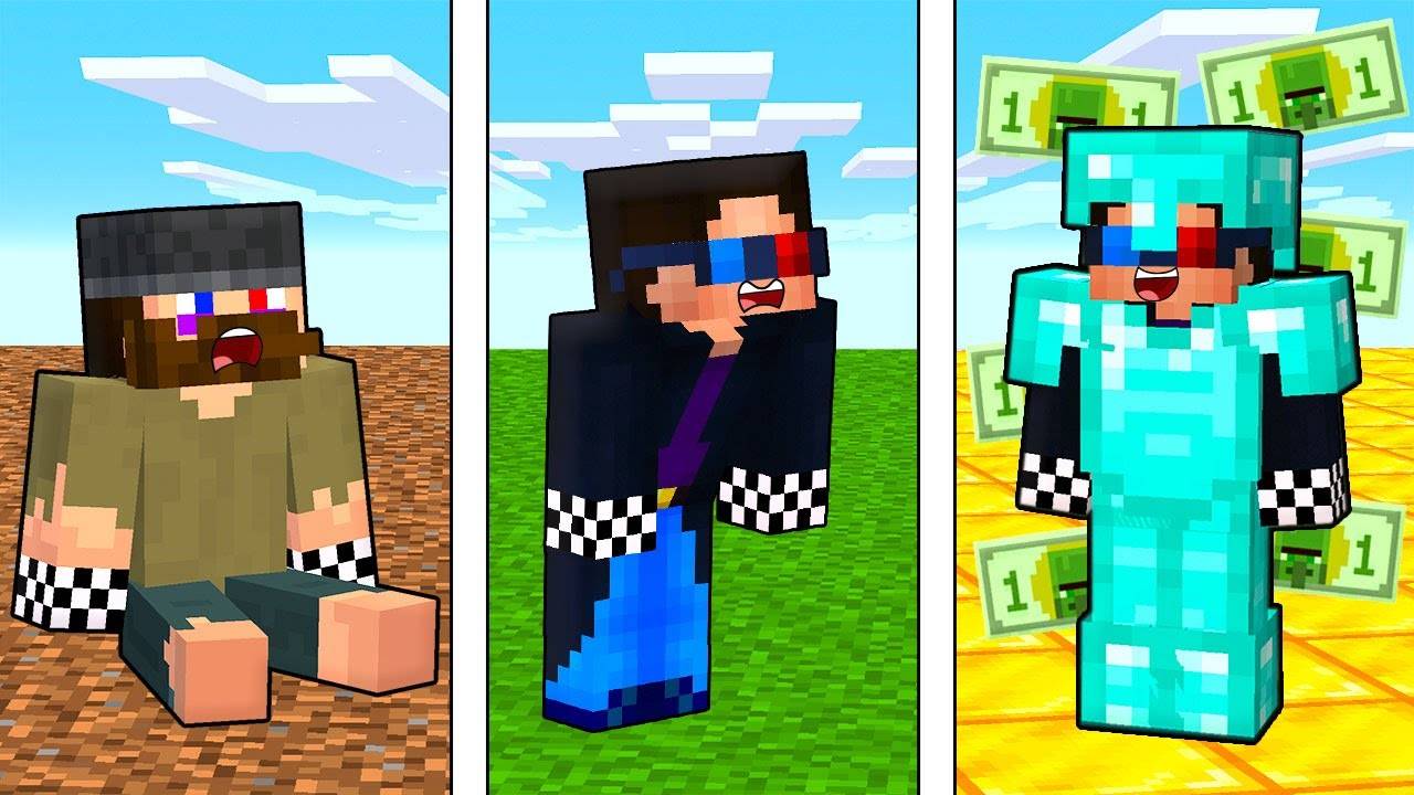 💰Я ПРОЖИЛ 100 ДНЕЙ ОТ НИЩЕГО ДО БОГАТОГО В МАЙНКРАФТ! ШЕДИ MINECRAFT