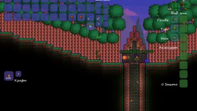 Я и Striker212 проходим карту для Terraria (часть 1)