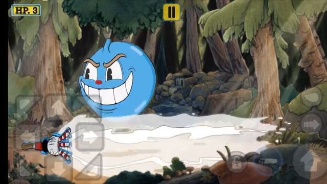 Победа над синим босом а cuphead mobile. Берите тактику!