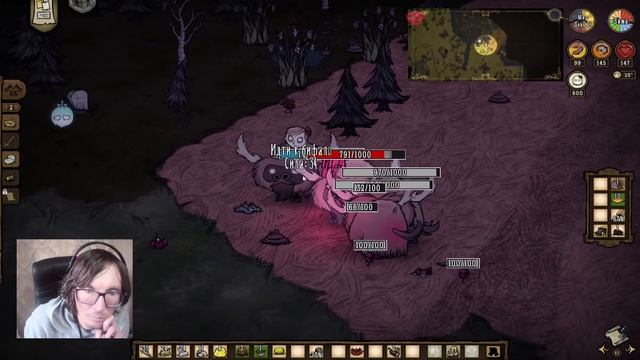Don’t Starve Together #8 Зима, камень-грелка, до разведываю.
