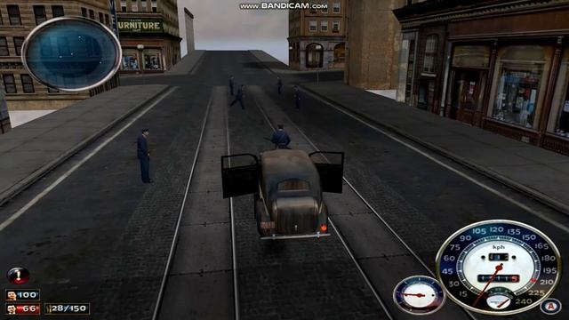 Mafia 1. Секрет. за банком самовыброс копов.