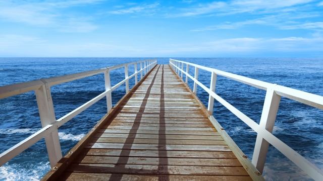 4K Pier   Sea Waves   Beauty of Nature   Creative Commons Videos   Free HD Videos - no copyright