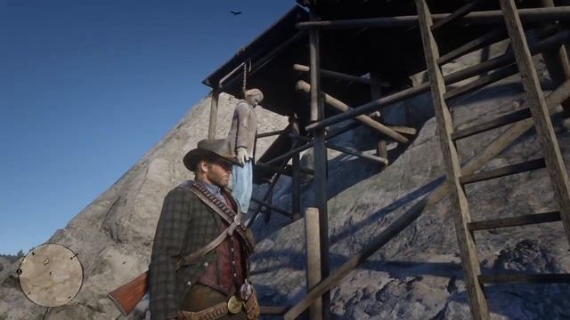 Лицо на скале в Red Dead Redemption 2.