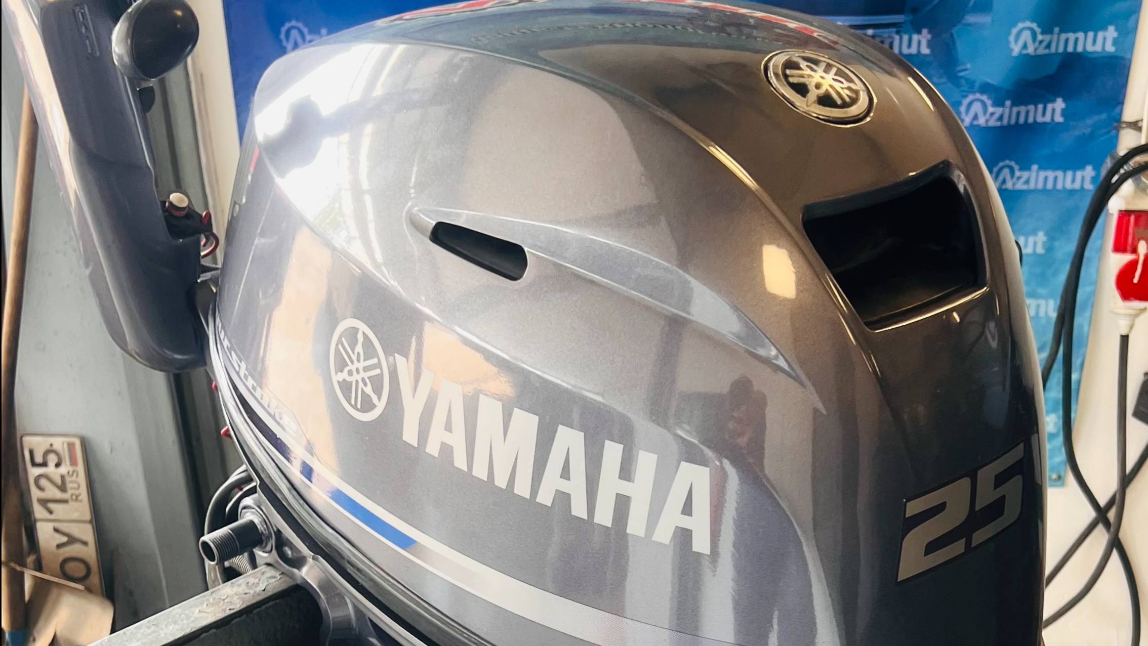 РАБОТА ЛОДОЧНОГО МОТОРА YAMAHA F 25, ИНЖЕКТОРНЫЙ