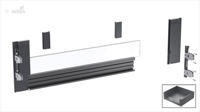 Монтаж передней панели внутреннего ящика HETTICH AvanTech YOU
