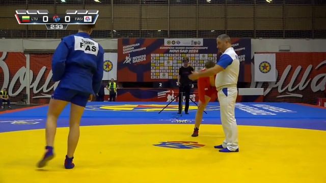 CUPALOV (LTU) vs TSYSHKOV (FIAS 1). EUROPEAN YOUTH AND JUNIOR SAMBO CHAMPIONSHIPS 2024