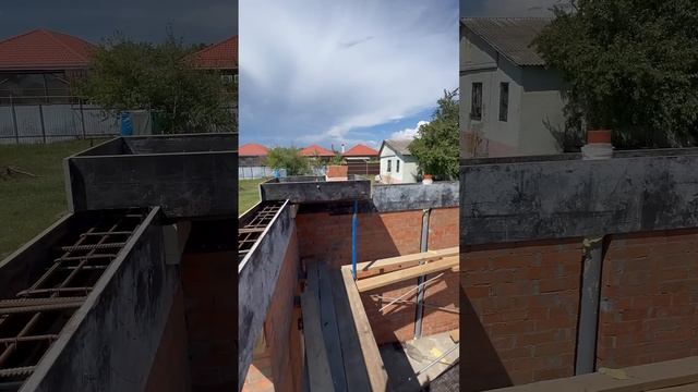 Консольная опора под трубу дымохода #shorts #стройка #baustelle #баня #сауна #немцы #прораб