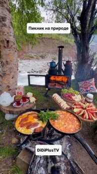Пикник на природе. #природа #shorts #travel #food #путешествия #music #еда #дидиплюств #didiplustv