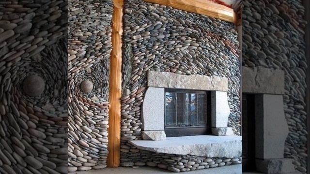 Каменные текстуры, детали и элементы в частной архите?