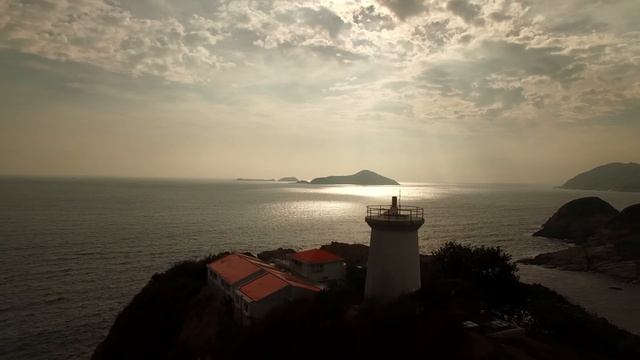 Lighthouse And The Sunset [4k UHD]   Free HD Video - No Copyright